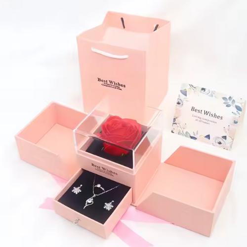 Joyero Doble Puerta y Lazo