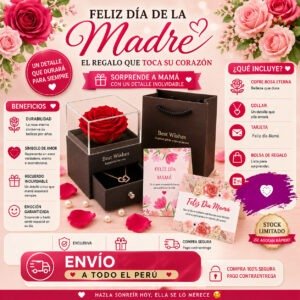 Joyero con Rosa Eterna