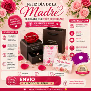 Joyero con Rosa Eterna