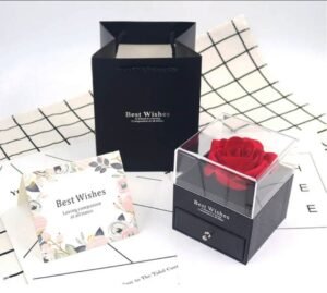 Joyero con Rosa Eterna